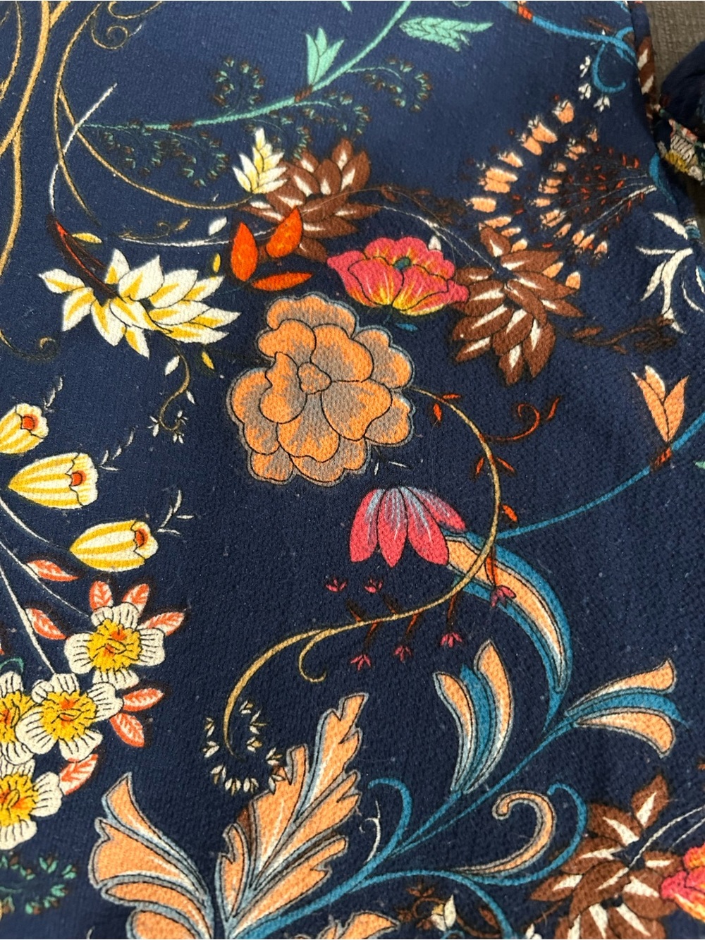I Madeline Garden Splendor Floral Empire Waist Midi Dress Size Small - Picture 12 of 12